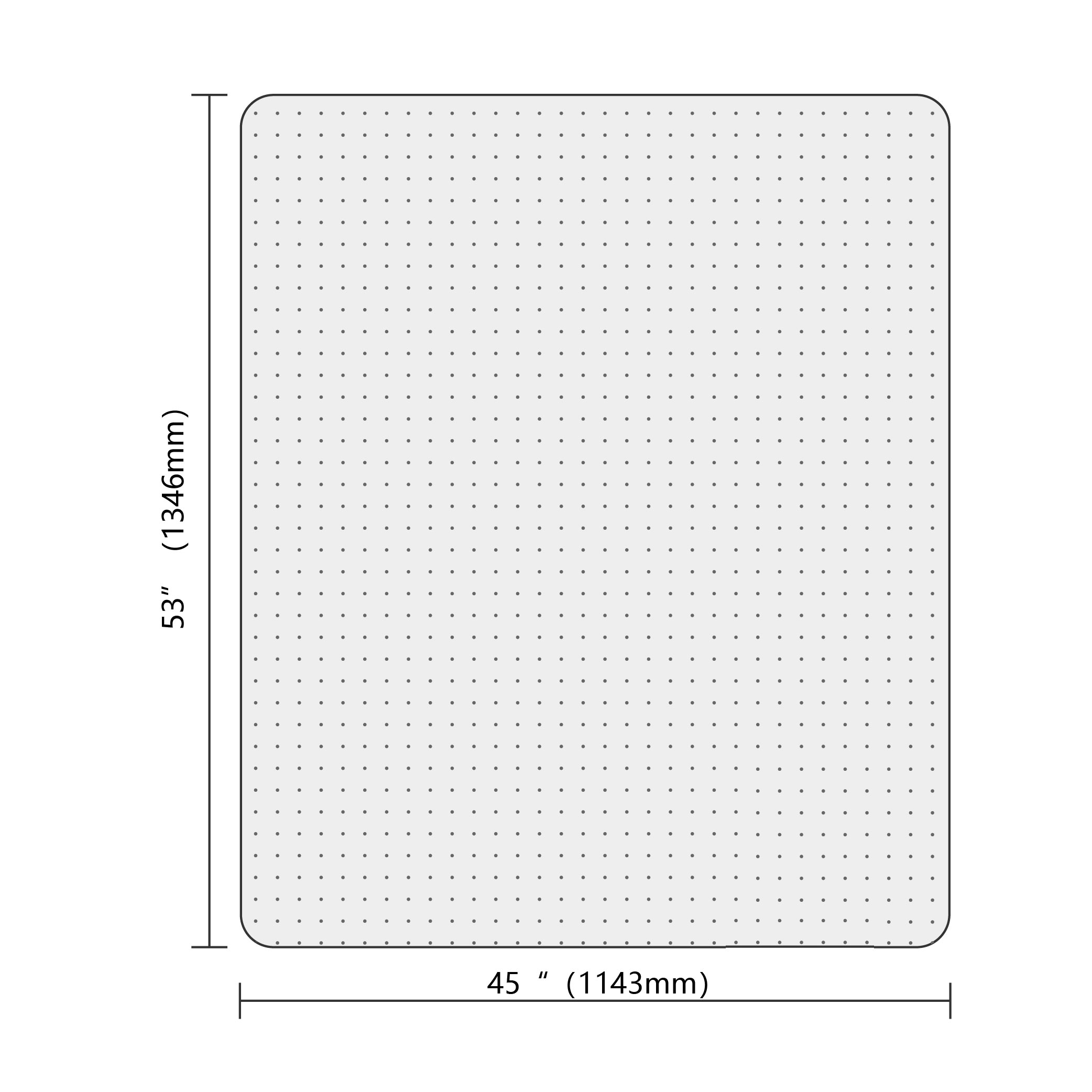 45" x 53" Rectangular Chair Mat for Carpets