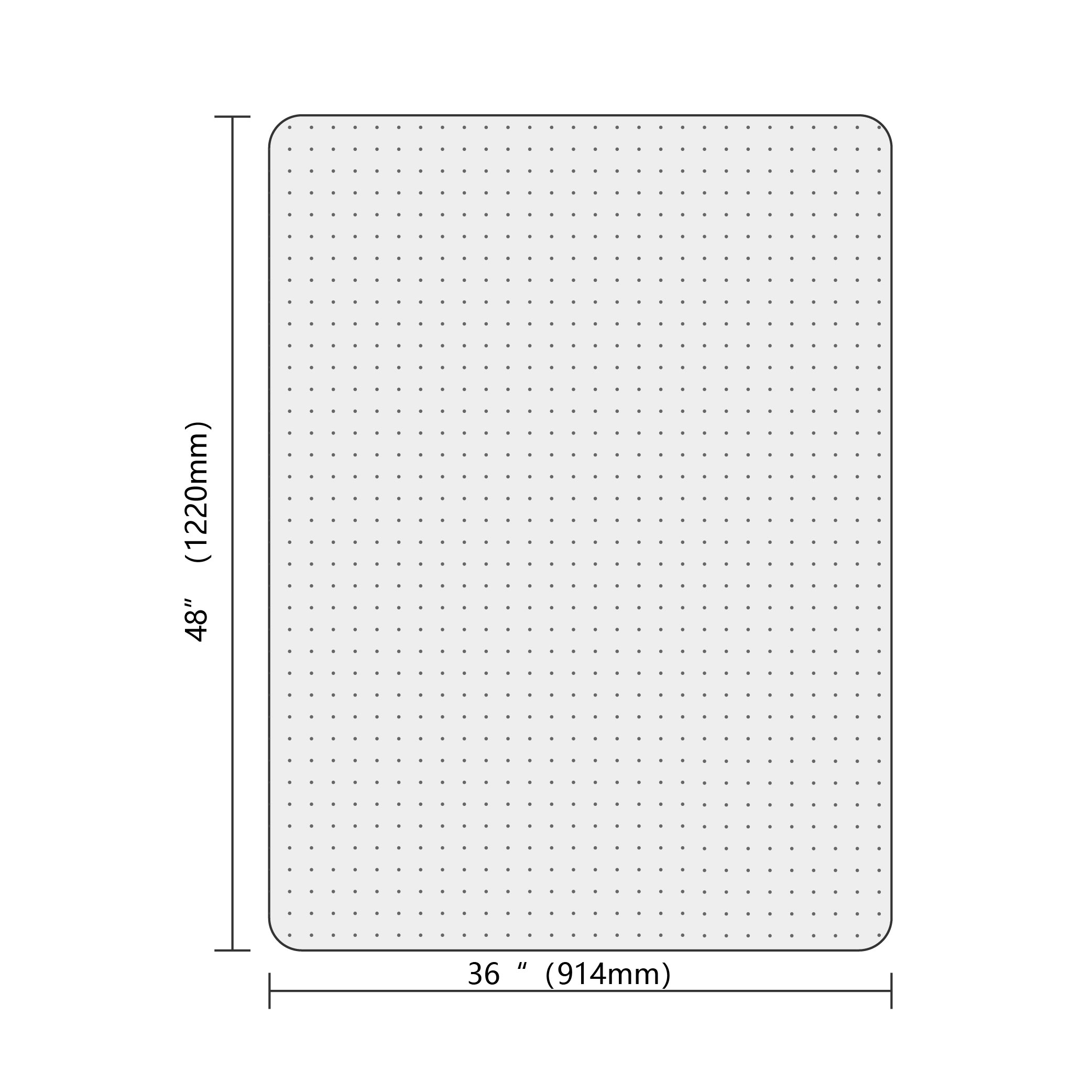 36" x 48" Rectangular Chair Mat for Carpets